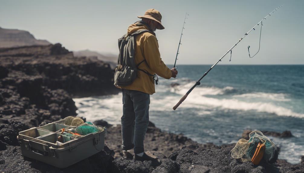 equipo de pesca lanzarote