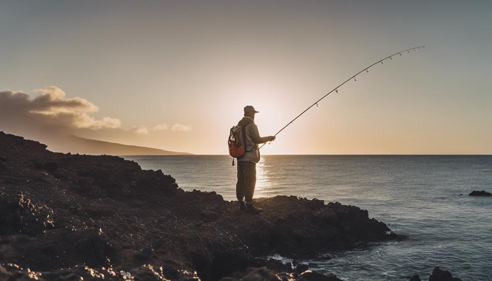 fishing for dentex and other species in lanzarote