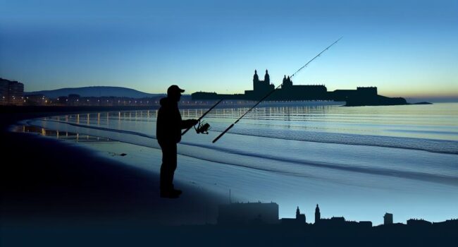 pesca desde costa coru a