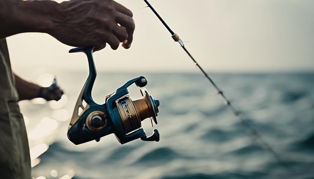 pesca en el mar con carretes de spinning