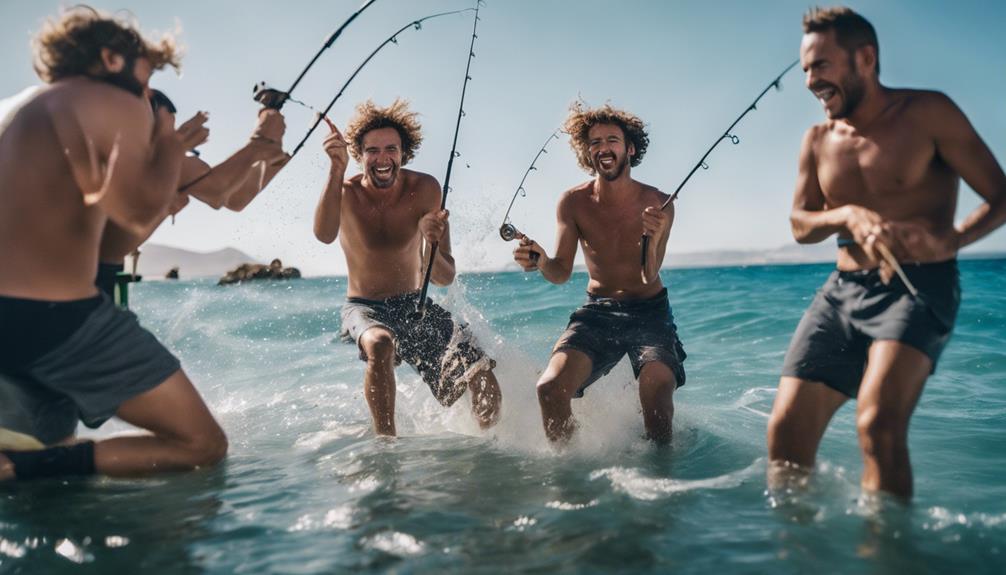 pesca en la costa