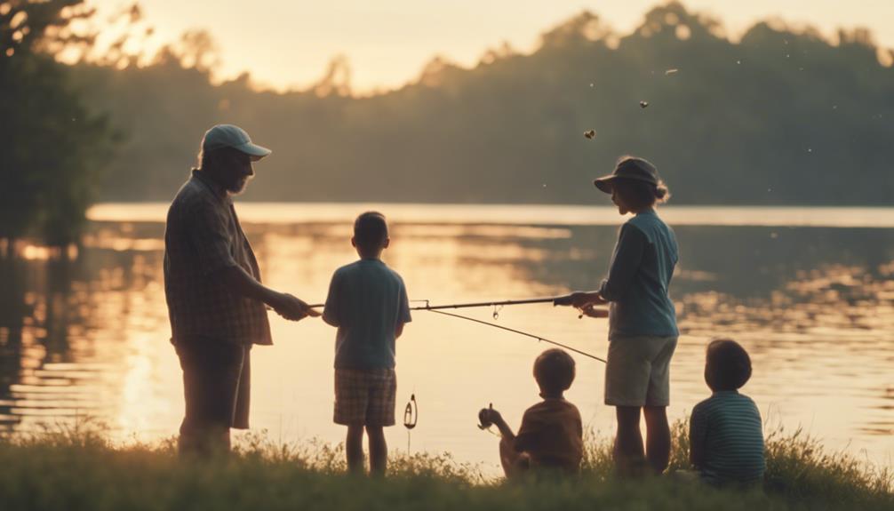 pesca recreativa en familia