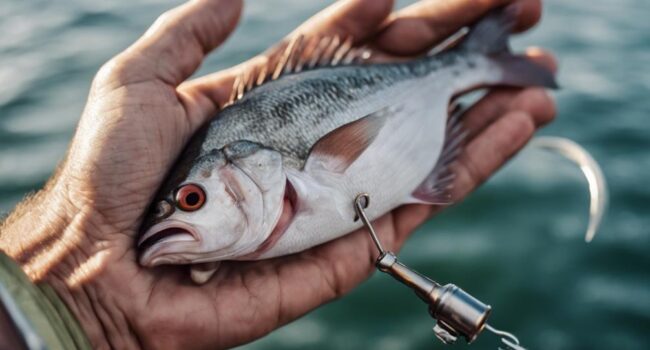 porgies muerden anzuelo peque os