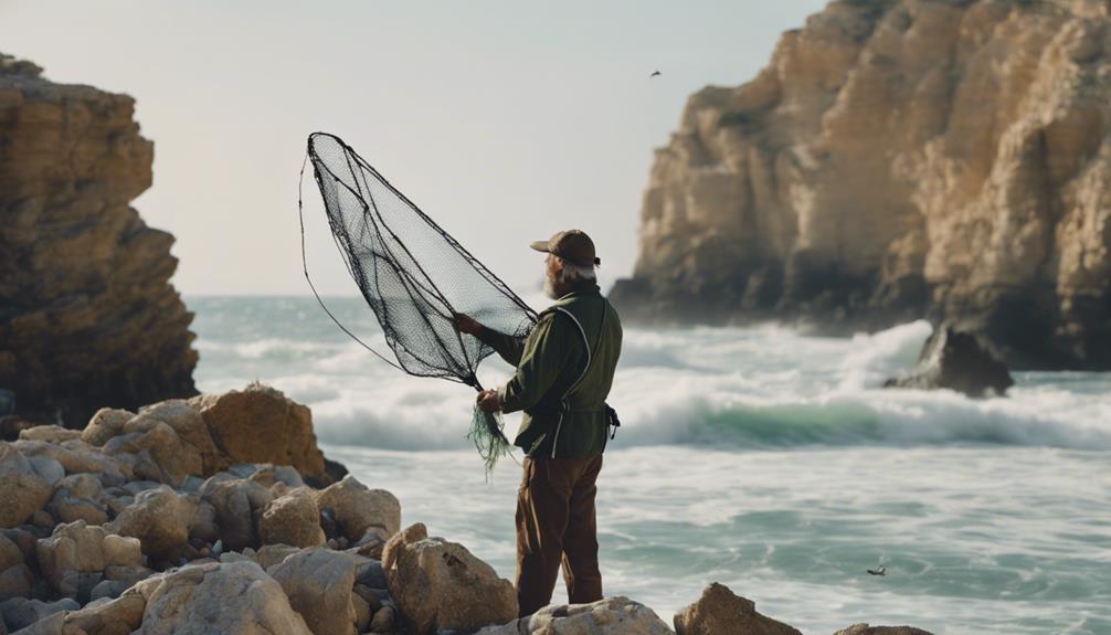 preparativos para pesca en c diz