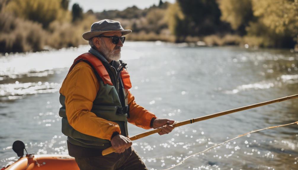 seguridad en pesca mosca